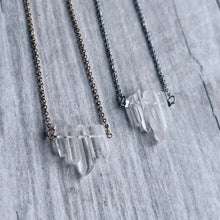 Load image into Gallery viewer, Clear Quartz Points Necklace
