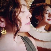 Load image into Gallery viewer, One The Sun, One The Moon Earrings
